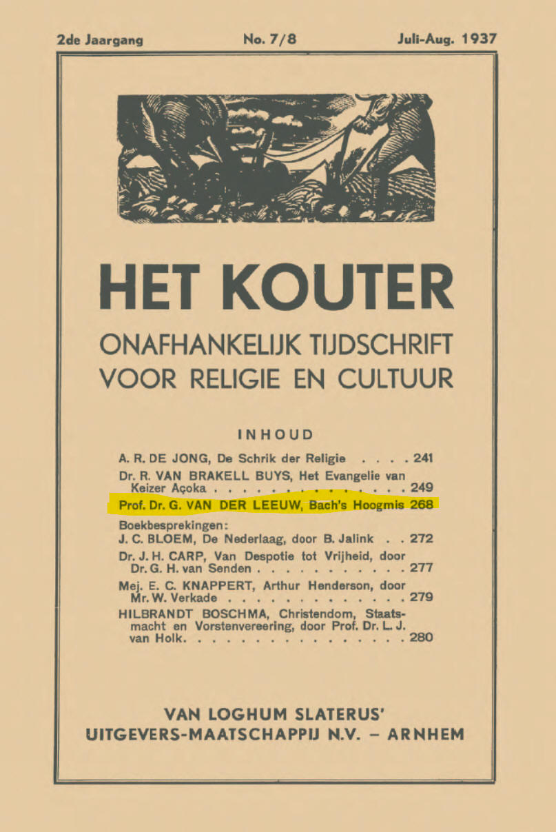 kouter 1937 g vd leeuw