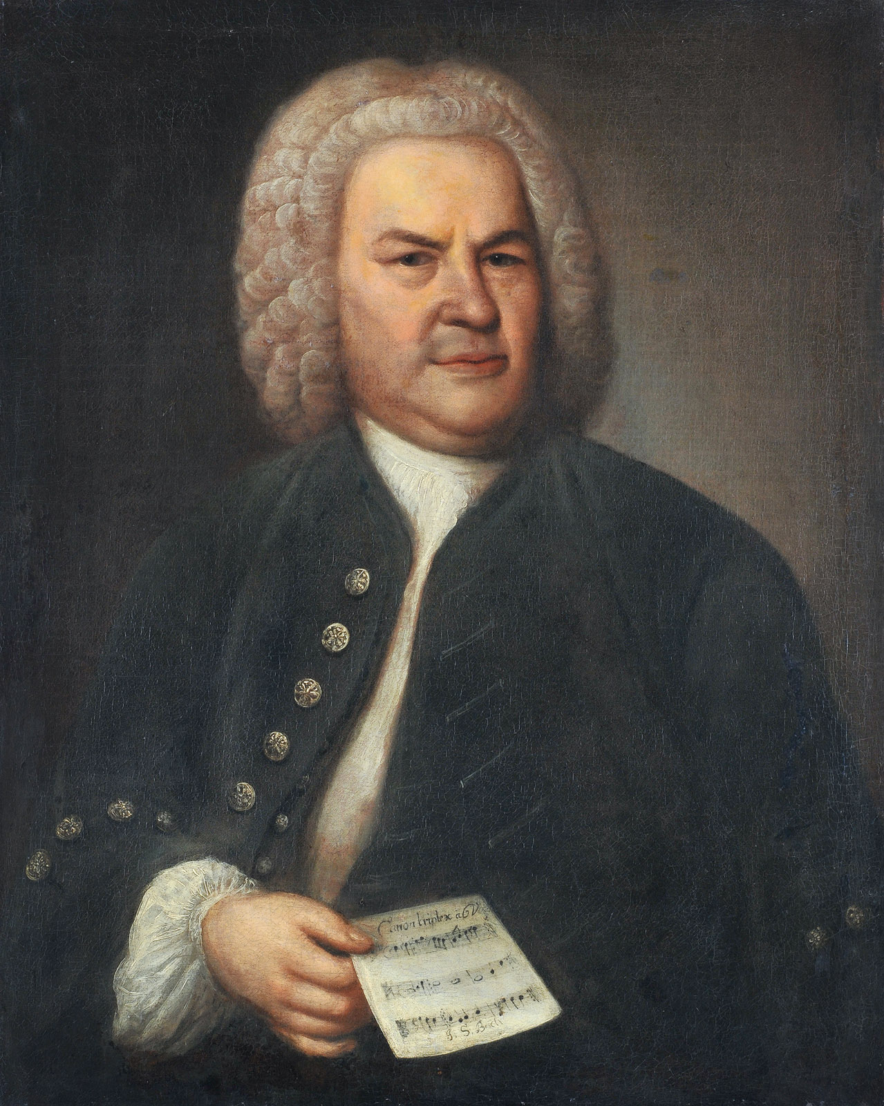 The 1746 Haussmann portrait, overpaint removed